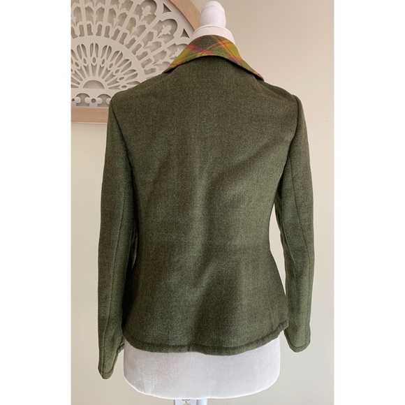 Abercrombie & Fitch Plaid Fitted wool blazer size small - Picture 3 of 13